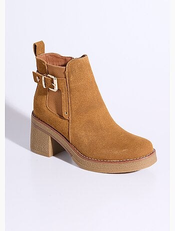 Botas de tacón alto con suela de crepé - afibel