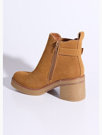 Botas de tacón alto con suela de crepé - afibel