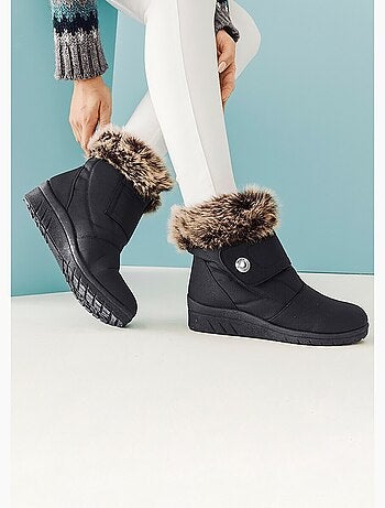 Botas de velcro cálidas, anchas y cómodas. - Afibel