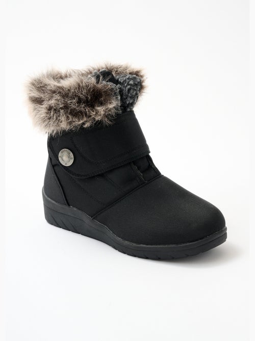 Botas de velcro cálidas, anchas y cómodas. - Afibel - Kiabi