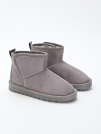 Botas estilo sueco en serraje
