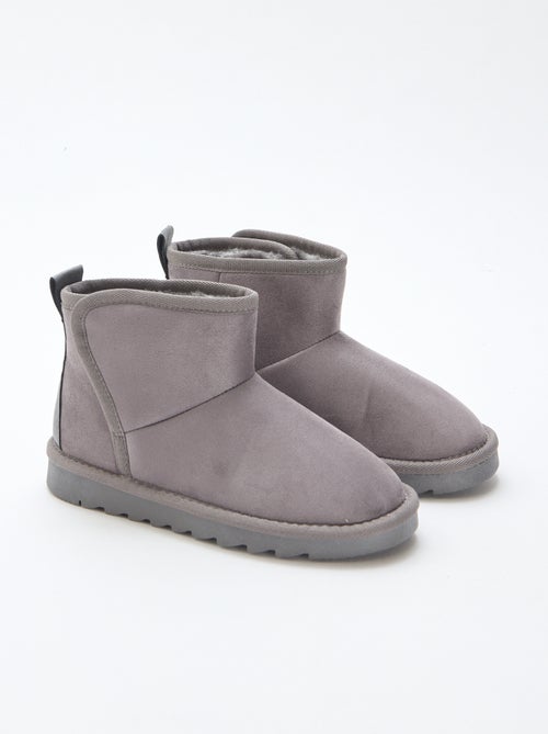 Botas estilo sueco en nobuck - Kiabi