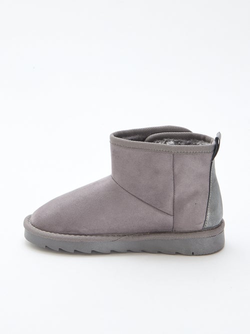 Botas estilo sueco en nobuck - Kiabi