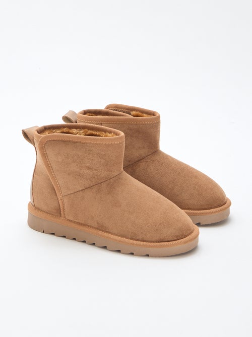 Botas estilo sueco en serraje - Kiabi