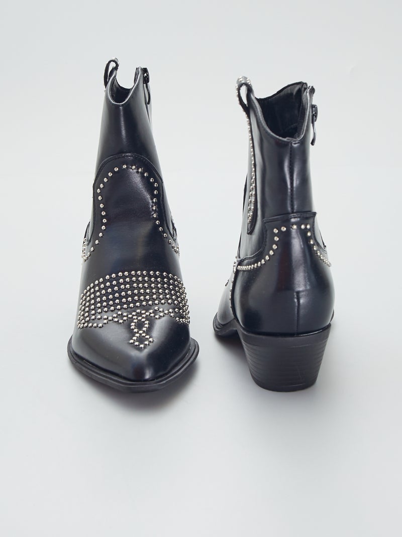 Botas estilo 'Western' negro - Kiabi