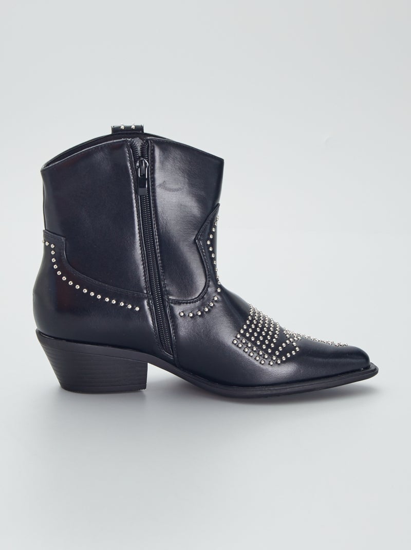 Botas estilo 'Western' negro - Kiabi