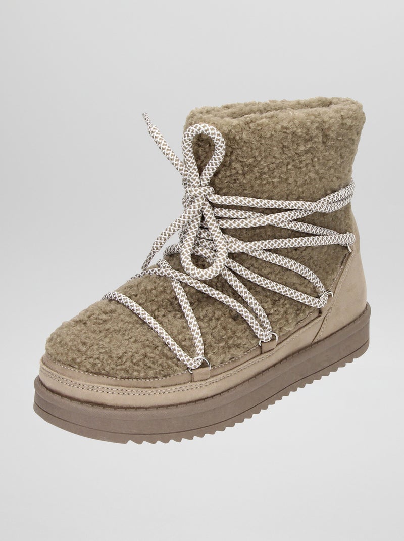 Botas forradas BEIGE - Kiabi