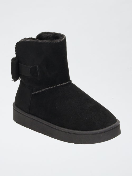 Botas forradas de antelina - Kiabi Botas forradas de antelina - Kiabi