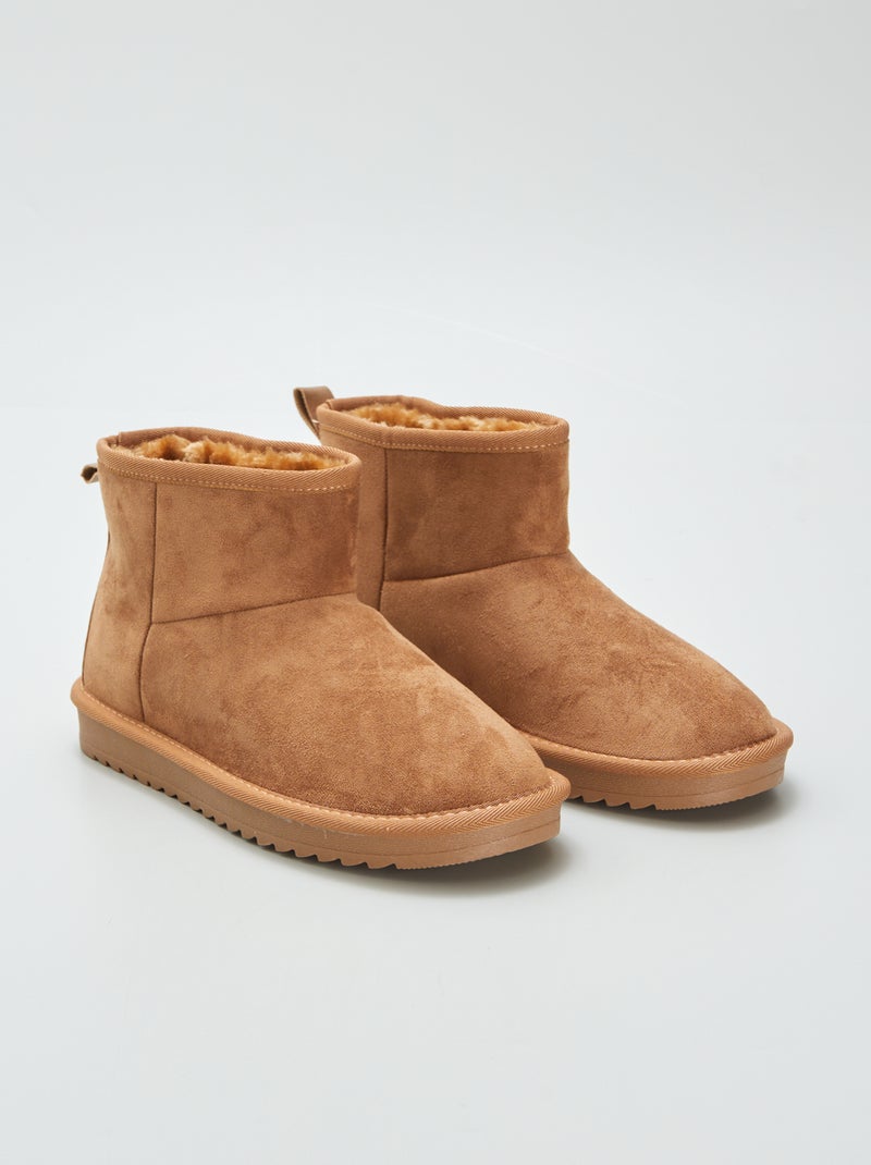 Botas forradas MARRON - Kiabi