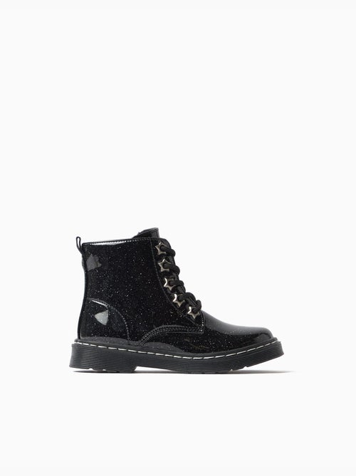 Botas militares brillantes, mo fashion - Kiabi