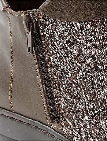 Botas piel ancho confort doble cremallera - Afibel