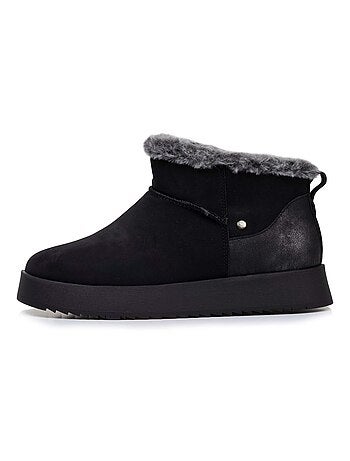 Botas puño bajo con forro, suela con memoria de forma Isotoner