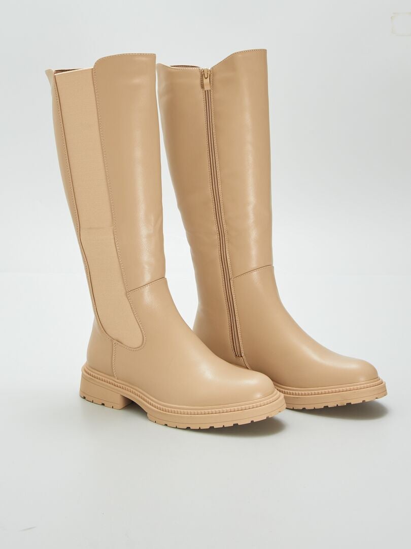 Botas sintéticas BEIGE - Kiabi