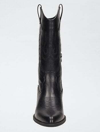 Botas tipo western de polipiel