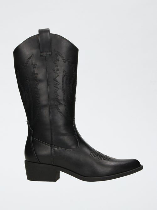 Botas tipo western de polipiel - Kiabi Botas tipo western de polipiel - Kiabi
