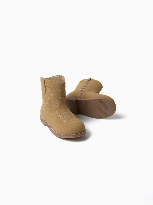 Botas vaqueras bordadas, mo fashion - Kiabi Botas vaqueras bordadas, mo fashion - Kiabi