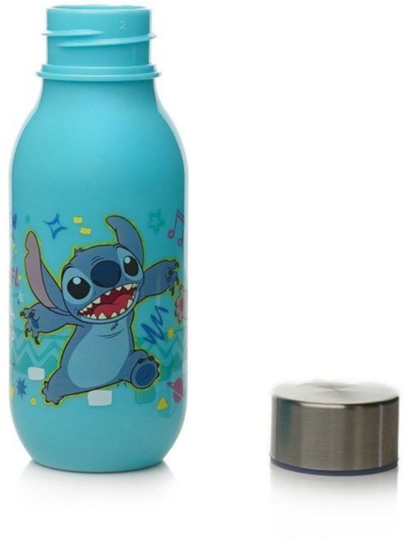Botella 430 ml Disney Lilo & Stitch con tapón de rosca Azul - Kiabi