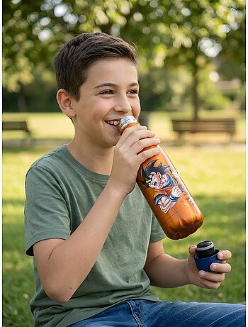 Botella acero inoxidable 540ml naranja dragon ball z goku