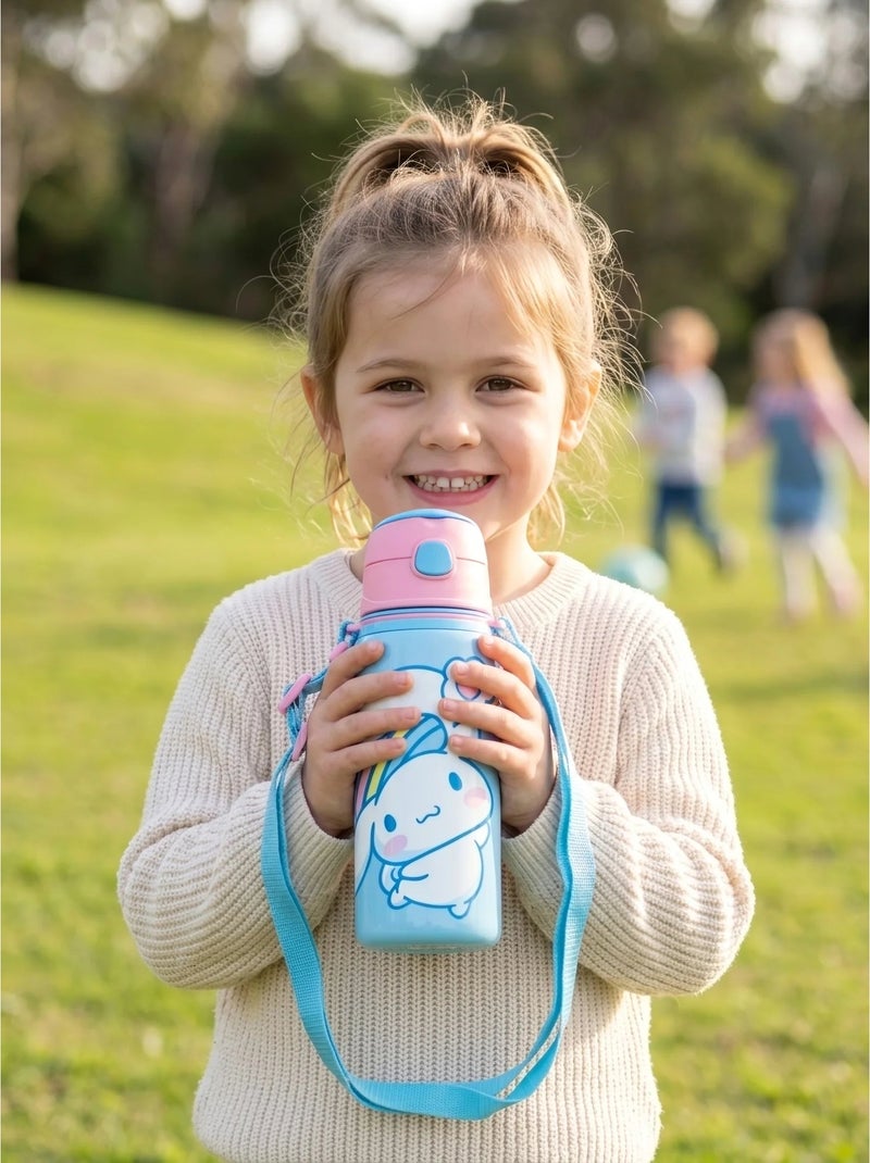 Botella aluminio 600ml con asa hello kitty cinnamoroll sanrio Rosa - Kiabi