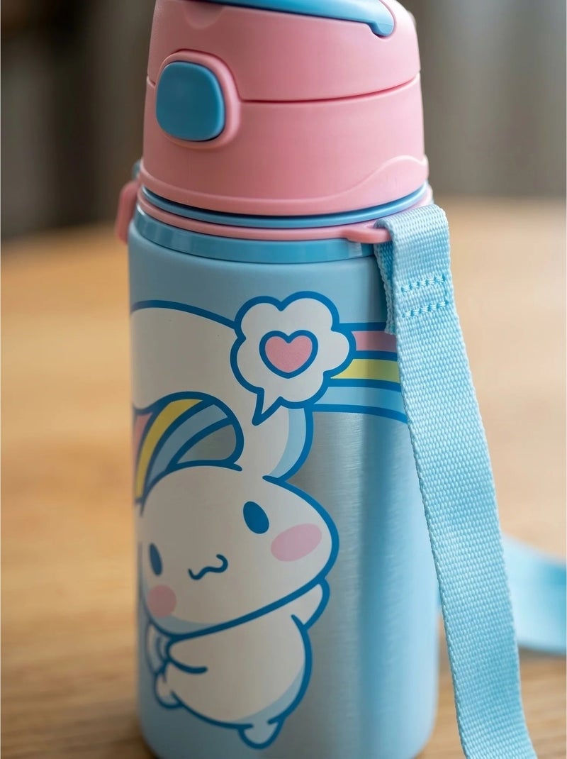 Botella aluminio 600ml con asa hello kitty cinnamoroll sanrio Rosa - Kiabi
