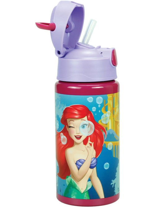 Botella aluminio la sirenita ariel 500 ml con pajita princesas disney - Kiabi Botella aluminio la sirenita ariel 500 ml con pajita princesas disney - Kiabi