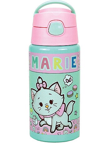 Botella con pajita de aluminio marie 50 cl con asa disney