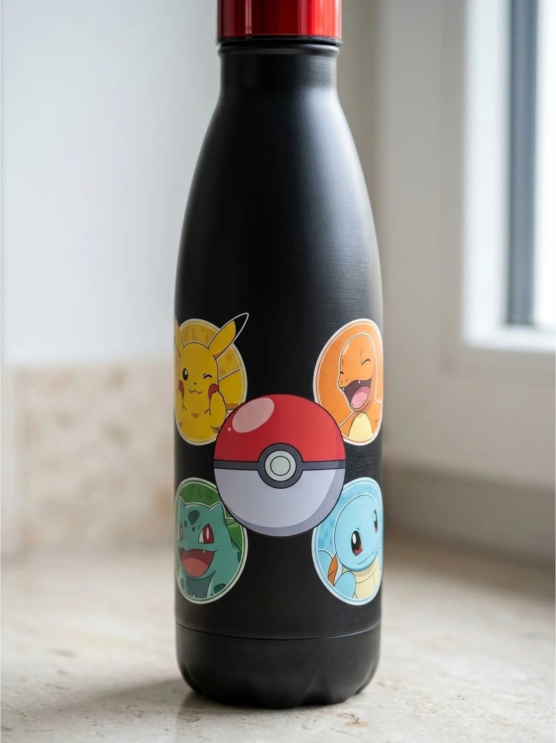 Botella de acero inoxidable 500 ml pokémon Amarillo - Kiabi