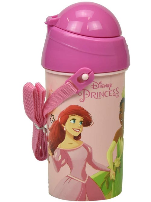 Botella de agua 500 ml princesas disney de pvc con pajita y correa disney princess - Kiabi Botella de agua 500 ml princesas disney de pvc con pajita y correa disney princess - Kiabi