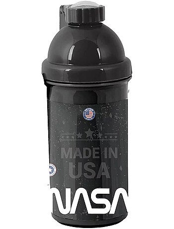 Botella de agua de plástico nasa 18 cm – tapón negro de rosca