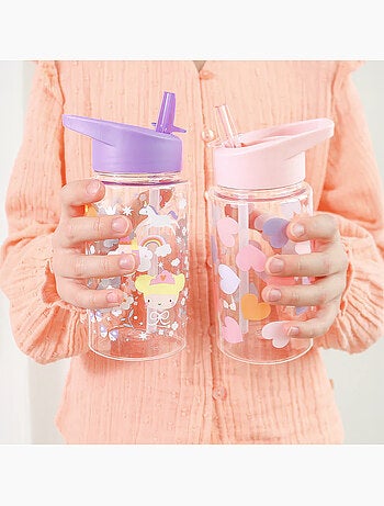 Botella de agua ergonómica para niños 450 ml | a little lovely company