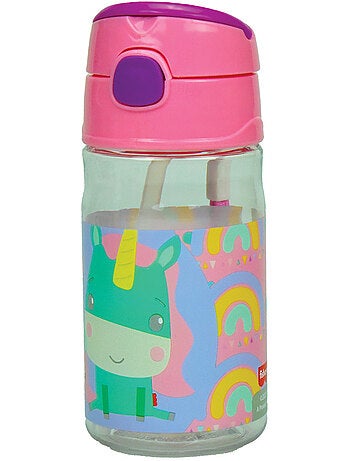 Botella de agua infantil de unicornio 350 ml de pvc 22 x 7 cm