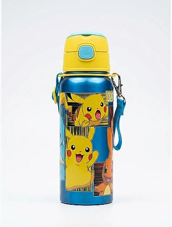 Botella de aluminio 600 ml con cierre clic pokémon