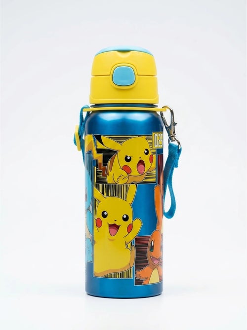 Botella de aluminio 600 ml con cierre clic pokémon - Kiabi Botella de aluminio 600 ml con cierre clic pokémon - Kiabi