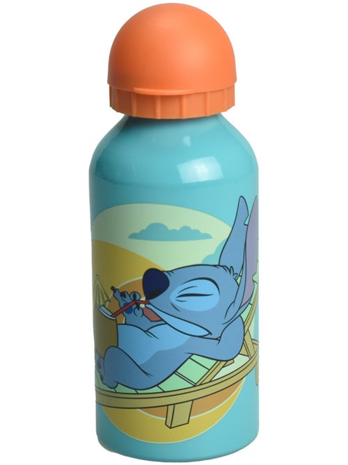 Botella de aluminio de 40 cl 'lilo y stitch' – tapón antifugas naranja - Kiabi