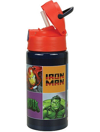 Botella de aluminio los vengadores con pajita 50 cl – tapón flip-top