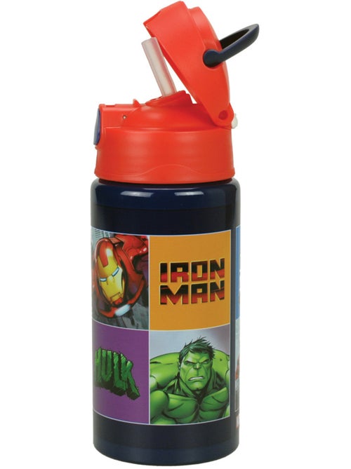 Botella de aluminio los vengadores con pajita 50 cl – tapón flip-top - Kiabi Botella de aluminio los vengadores con pajita 50 cl – tapón flip-top - Kiabi