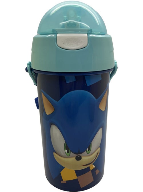 Botella deportiva 500 ml sonic the hedgehog de pvc con correa - Kiabi