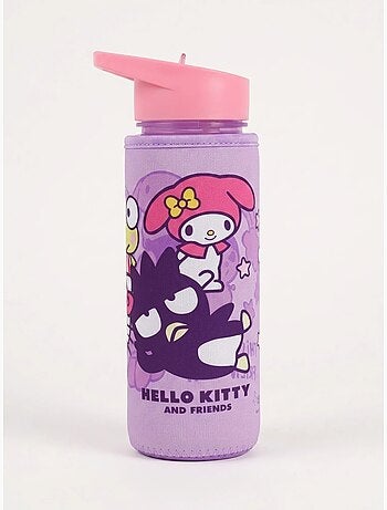 Botella estanca 600 ml con pajita hello kitty sanrio