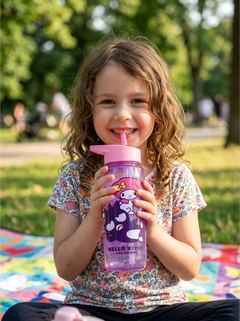 Botella estanca 600 ml con pajita hello kitty sanrio Rosa - Kiabi