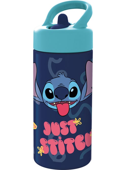 Botella infantil 410 ml stitch de plástico con pajita integrada - Kiabi Botella infantil 410 ml stitch de plástico con pajita integrada - Kiabi