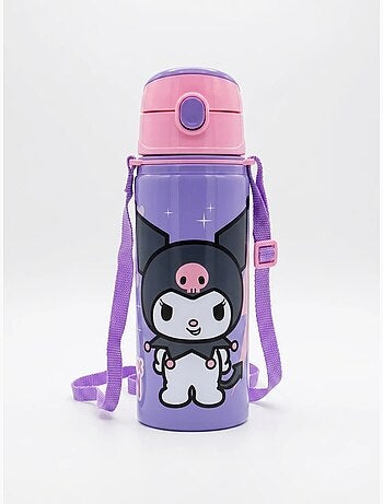 Botella infantil 600 ml con asa kuromi sanrio