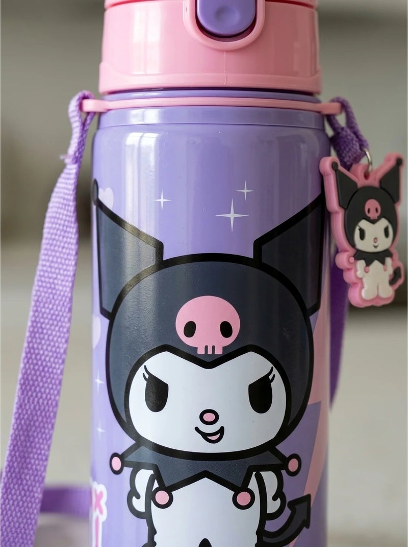 Botella infantil 600 ml con asa kuromi sanrio Negro - Kiabi