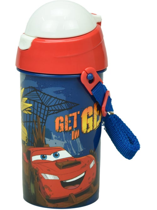 Botella infantil cars rayo mcqueen pvc 500 ml - correa extraíble cars - Kiabi