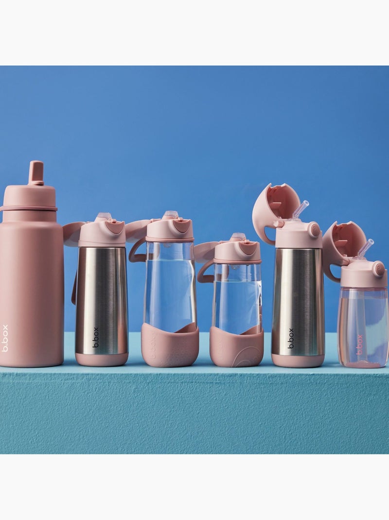 Botella infantil con pajita en tritán | B.Box Rosa - Kiabi
