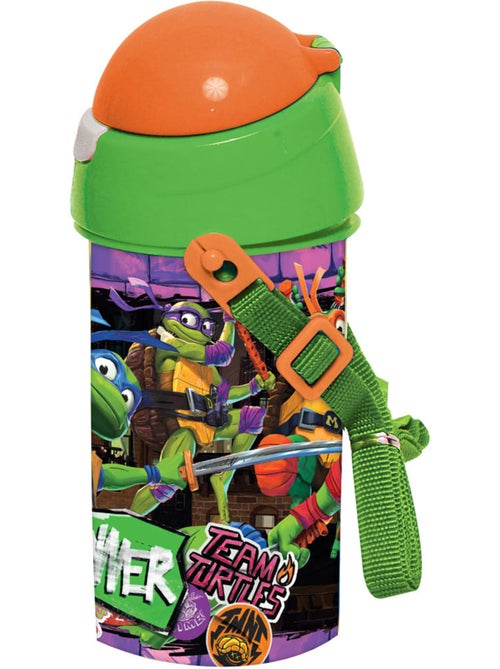 Botella infantil con pajita las tortugas ninja 500 ml - Kiabi Botella infantil con pajita las tortugas ninja 500 ml - Kiabi