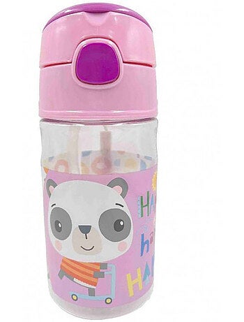 Botella infantil con pajita y asas 350 ml panda – fisher-price