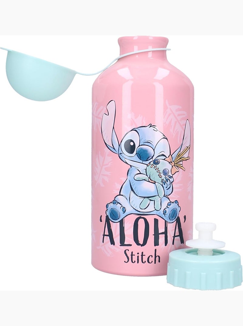 Botella infantil Lilo & Stitch de 500 ml - Aluminio Rosa - Kiabi