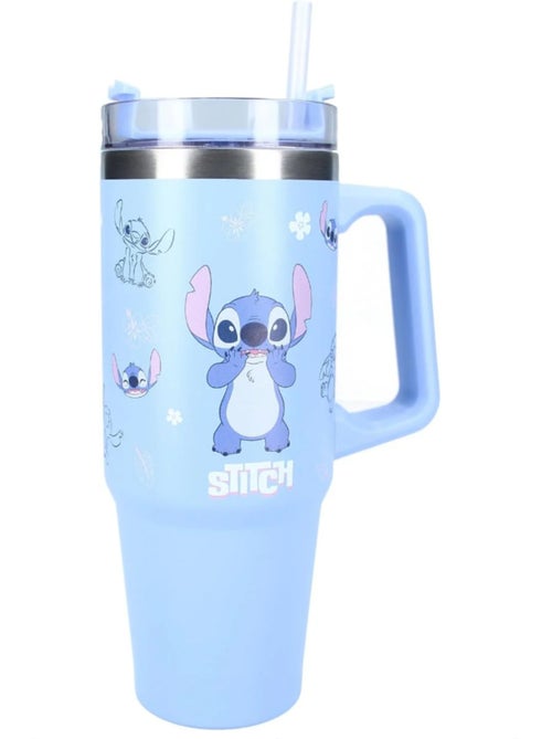 Botella infantil Stitch Disney - 900 ml - Con pajita integrada - Kiabi