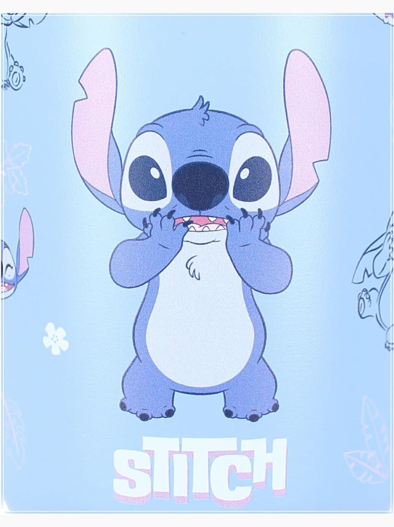 Botella infantil Stitch Disney - 900 ml - Con pajita integrada Azul - Kiabi