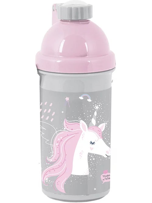 Botella infantil unicornio 'make a wish!' de plástico 18 cm – cmp - Kiabi